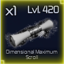 Dimensionell maximal rullning