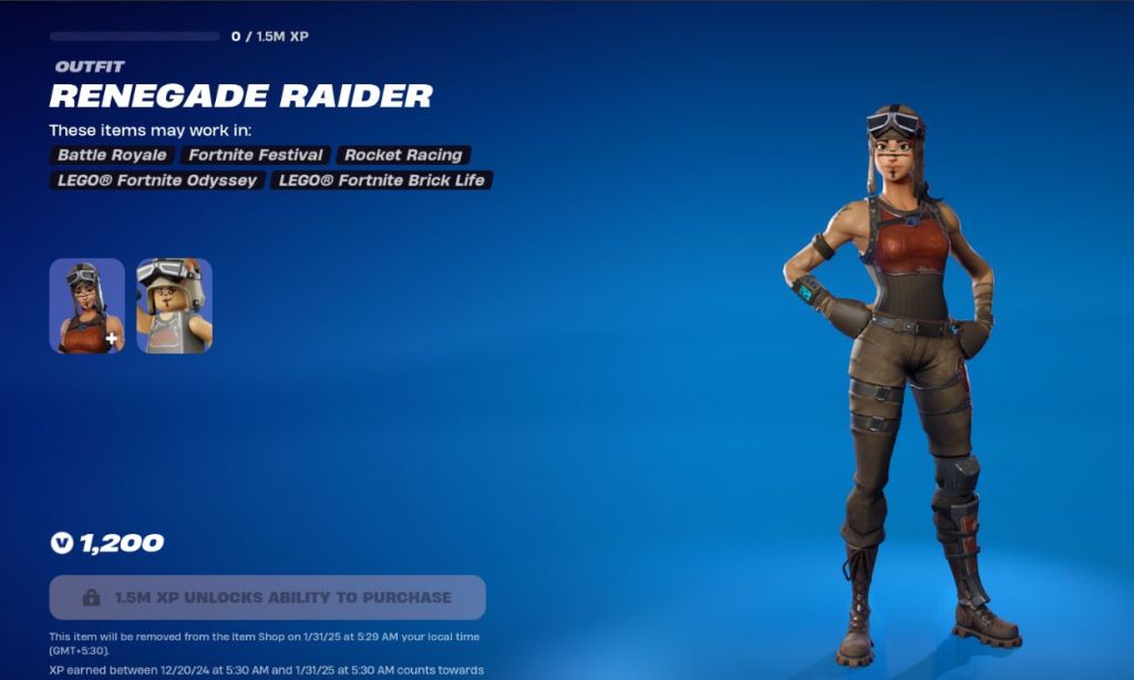 renegade raider fortnite och skin