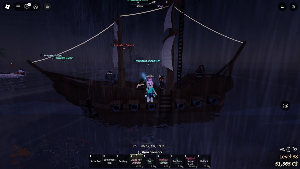 De mystiska piraternas skepp i Fisch.