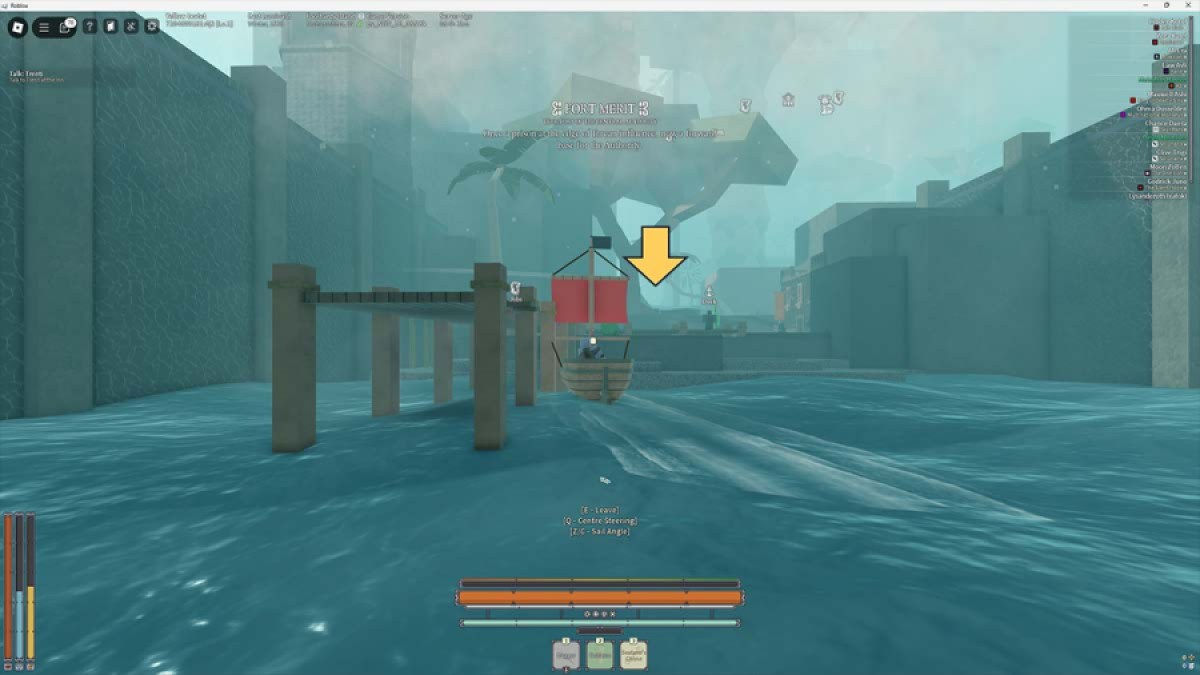 Roblox Deepwoken Character Sailing