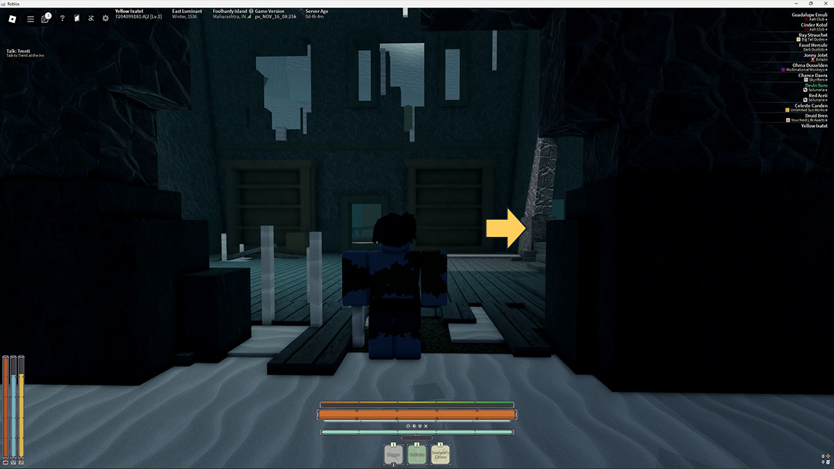 Roblox djupvarade karaktär i en fängelsehål