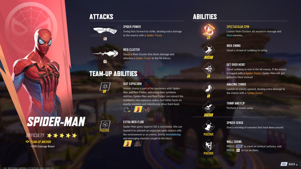 Spider-Man Spider-Tracer-förmågor
