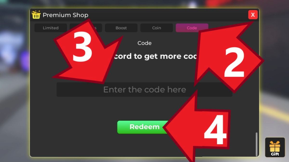 Race RNG -koderfliken i premiumbutikmenyn