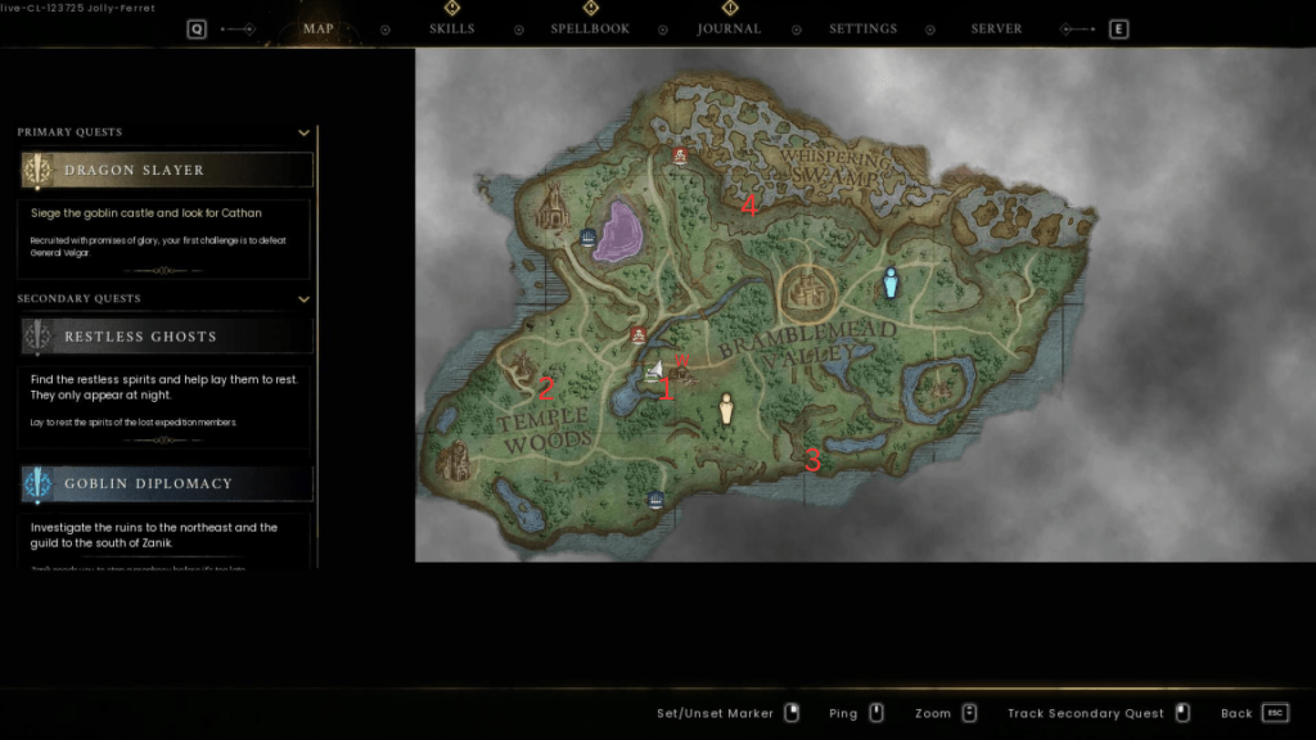 Rastlösa spöken - plats för uppdrag i RuneScape Dragonwilds