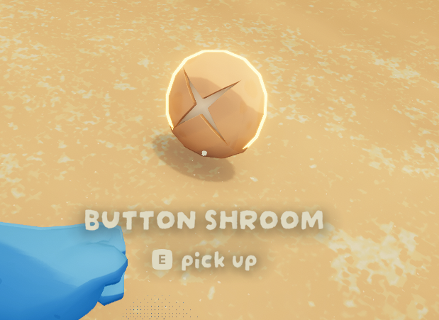 En icke-giftig Button-svamp i PEAK