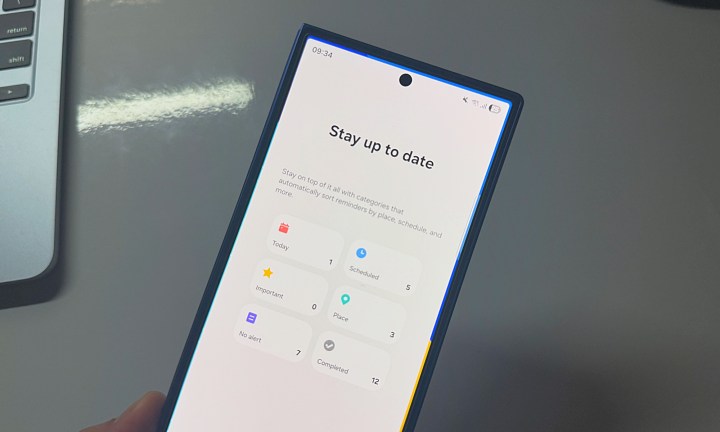 Påminnelseapp i One UI 8 på Samsung Galaxy Z Fold 7.