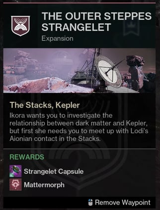 Outer Steppes Strangelet Quest in Destiny 2 Edge of Fate
