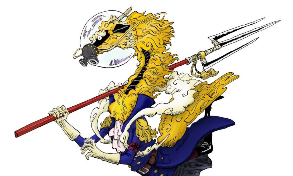 Saint Killinghams introduktion i One Piece manga.