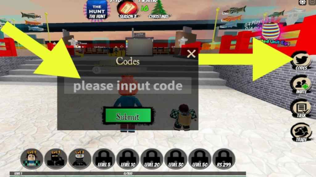 Hur man löser in koder i Demon Slayer Tower Defense Simulator