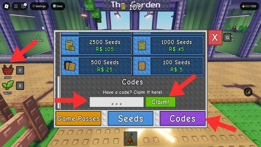 Hur man löser in Garden Tower Defense-koder