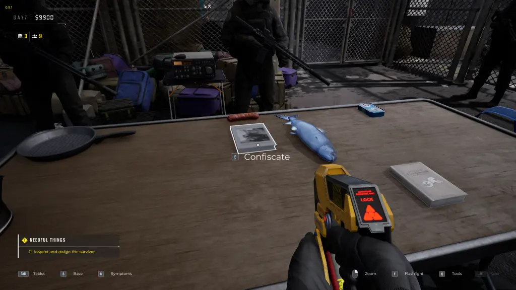 Safe items in Quarantine Zone