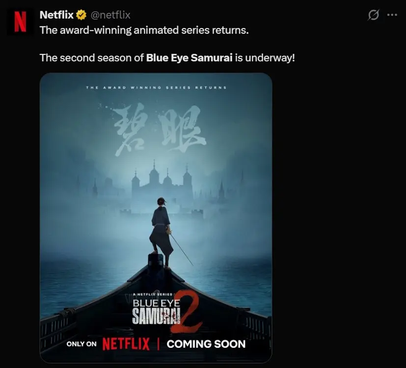 Blue Eye Samurai Season 2: When Is It Coming Out?