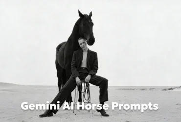 Gemini AI Häst Prompter: Fantastiska Svartvita Foton