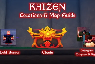 Kaizen Map Guide: Boss, Kista, Vapen & Stil Platser
