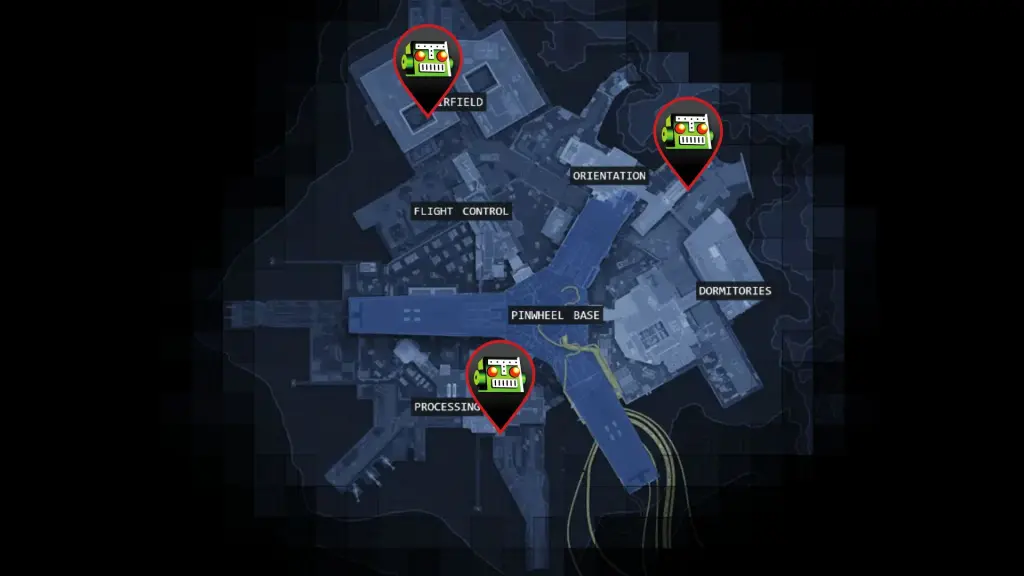 DCON locations on Outpost