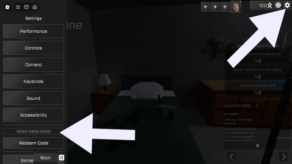 How to redeem codes in Operation One.