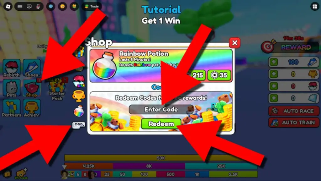 How to redeem Speed Training codes