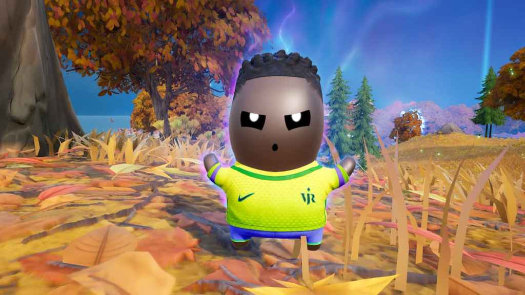Vini Jr. Sprite på marken i Fortnite