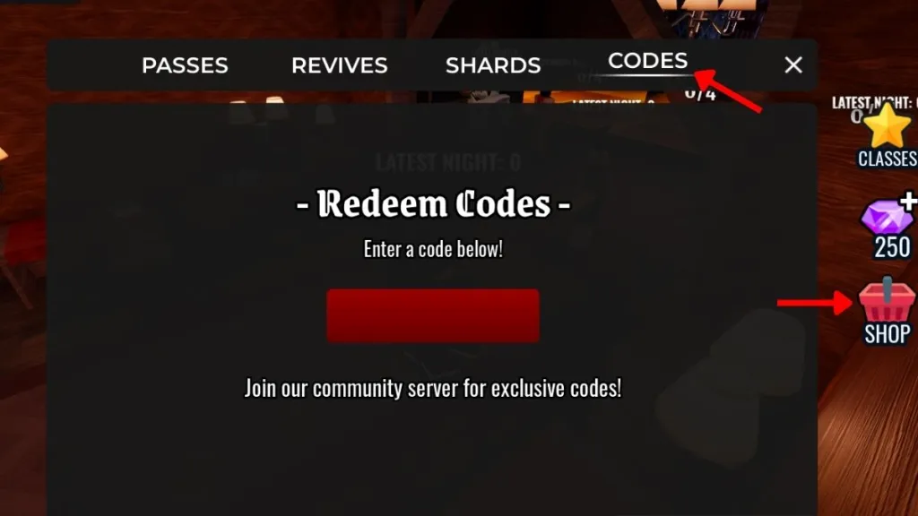 Redeem Night At The Infirmary Codes